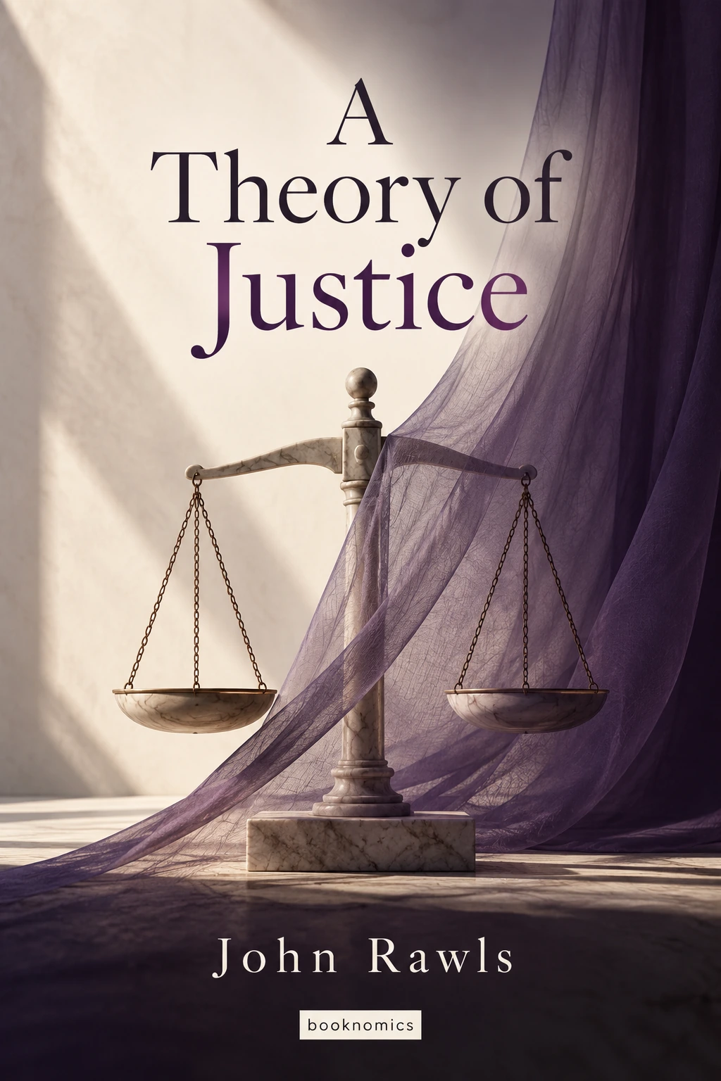 A Theory of Justice book summary cover