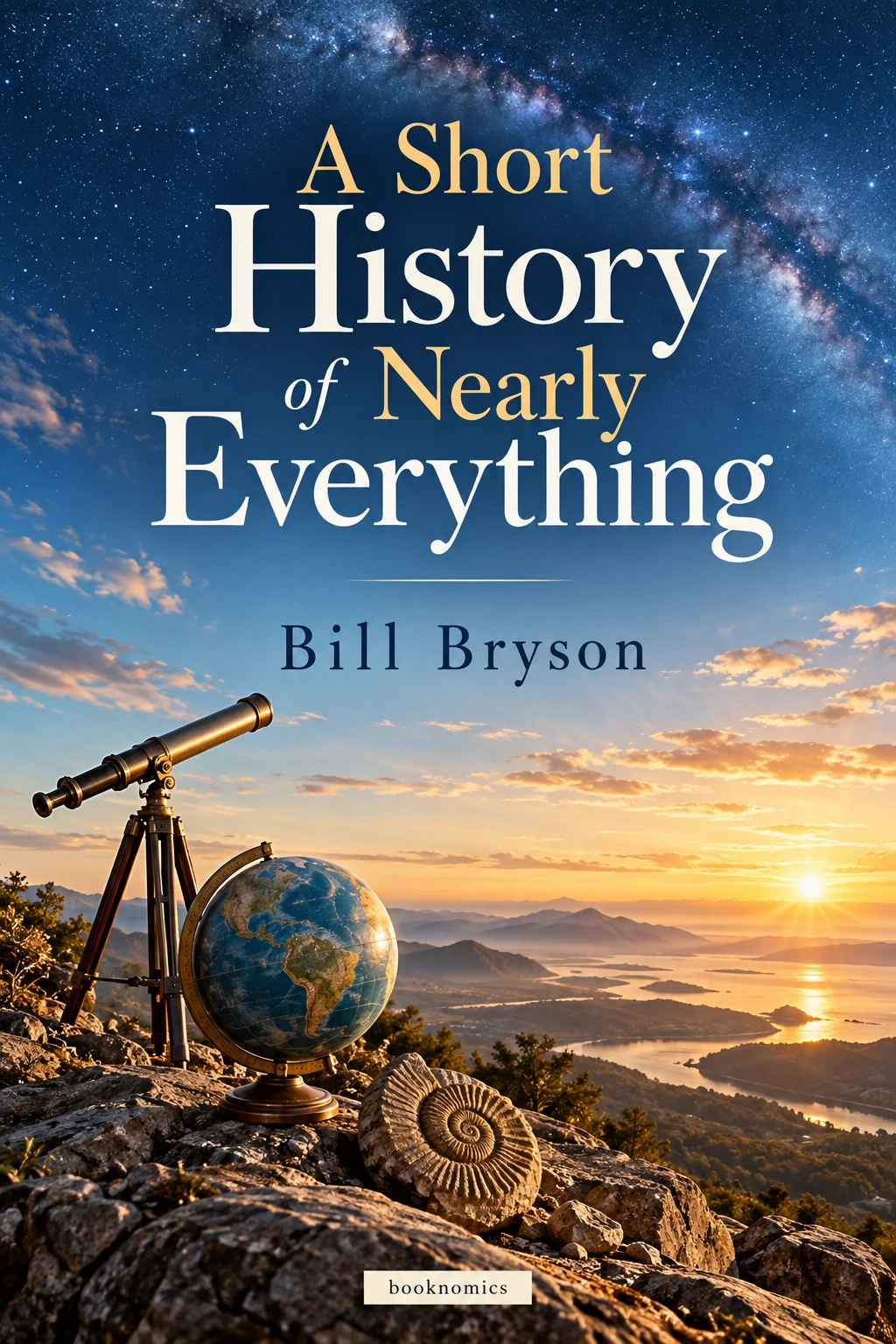 A Short History of Nearly Everything book summary cover