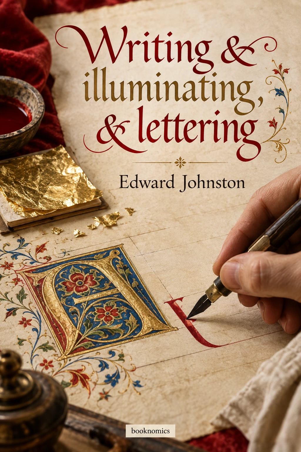 Writing & illuminating, & lettering book summary cover