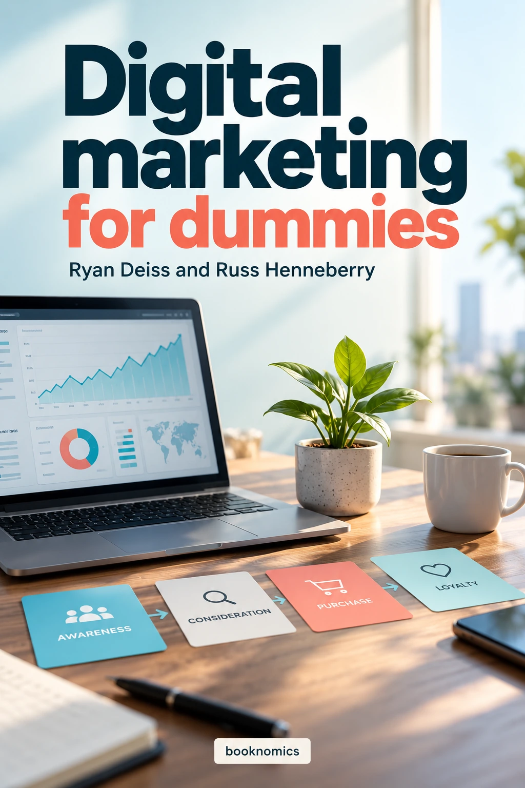 Digital marketing for dummies book summary cover